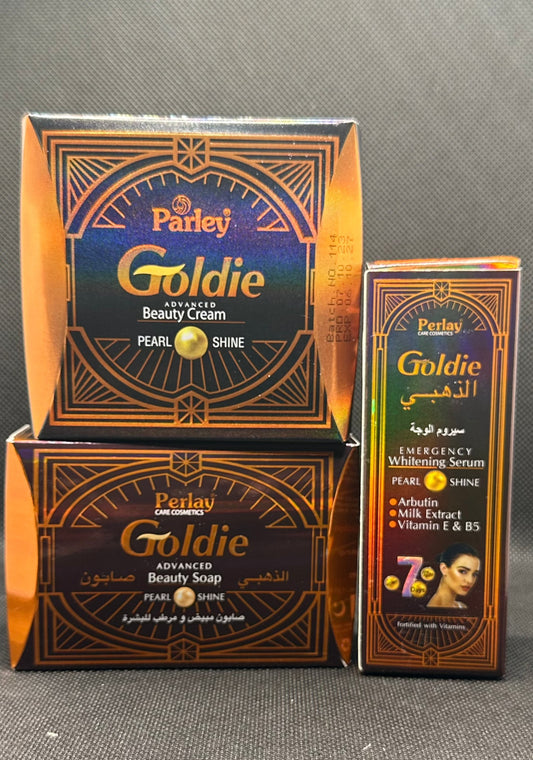 Parley Goldie Face Range - Orange Soap, Cream &amp; Serum Set